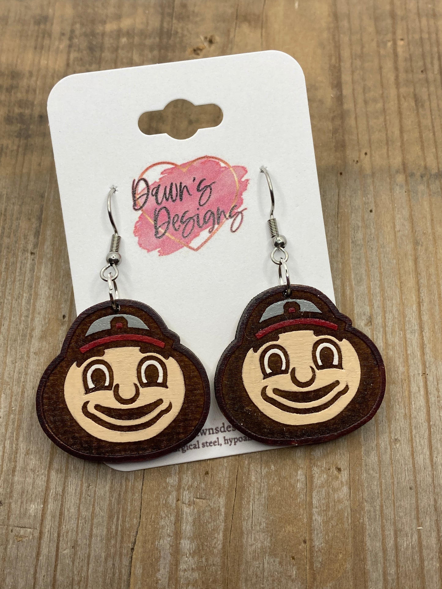 Ohio State Brutus Buckeye Dangle