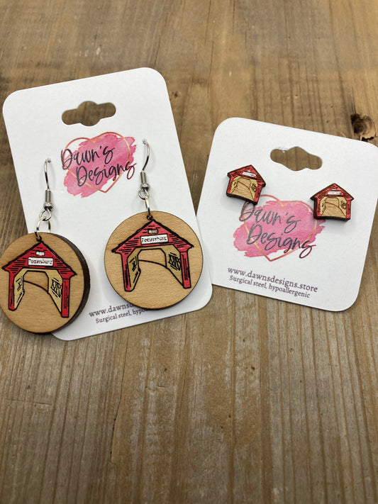 Covered Bridge Earrings