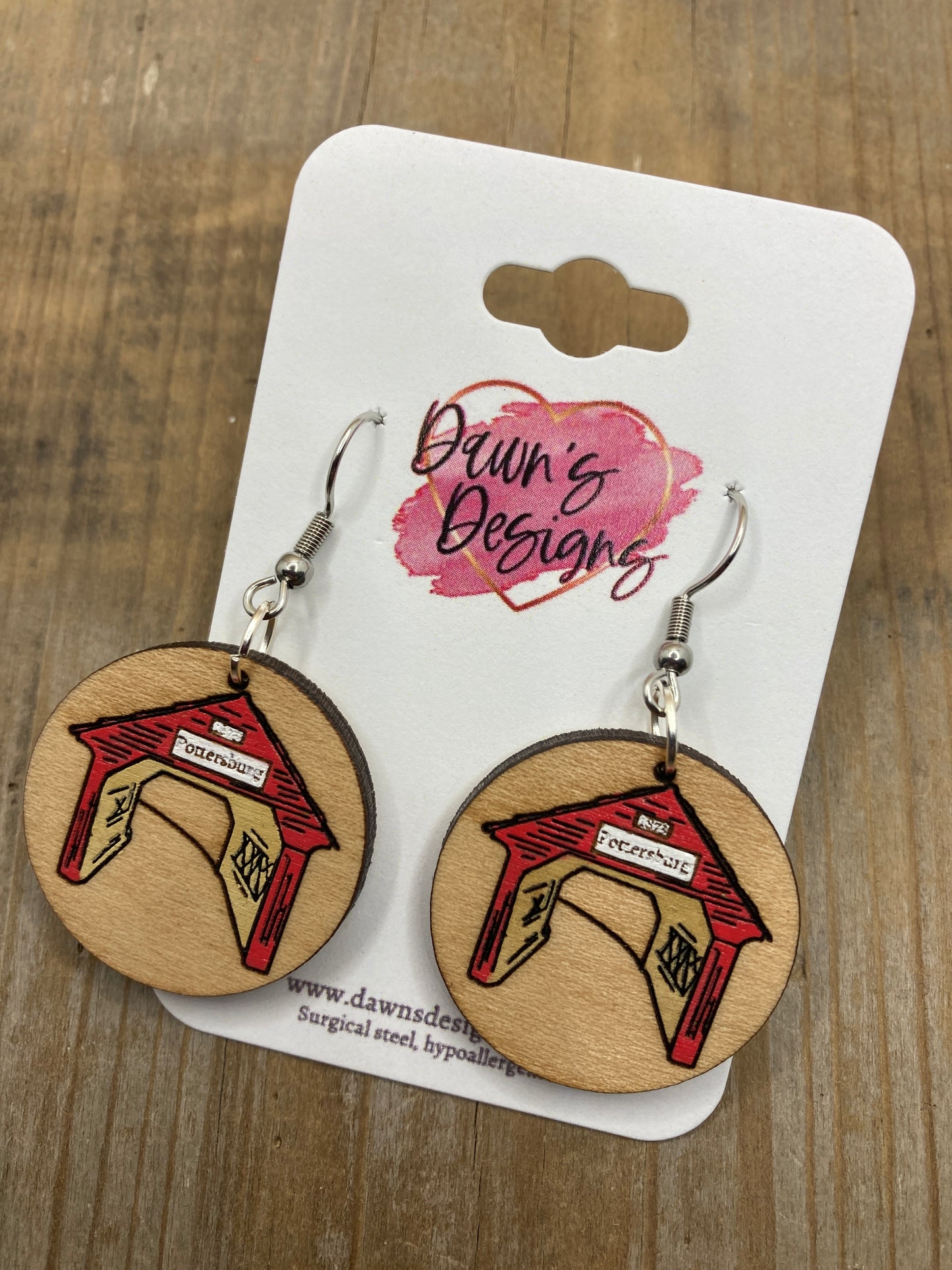 Covered Bridge Earrings