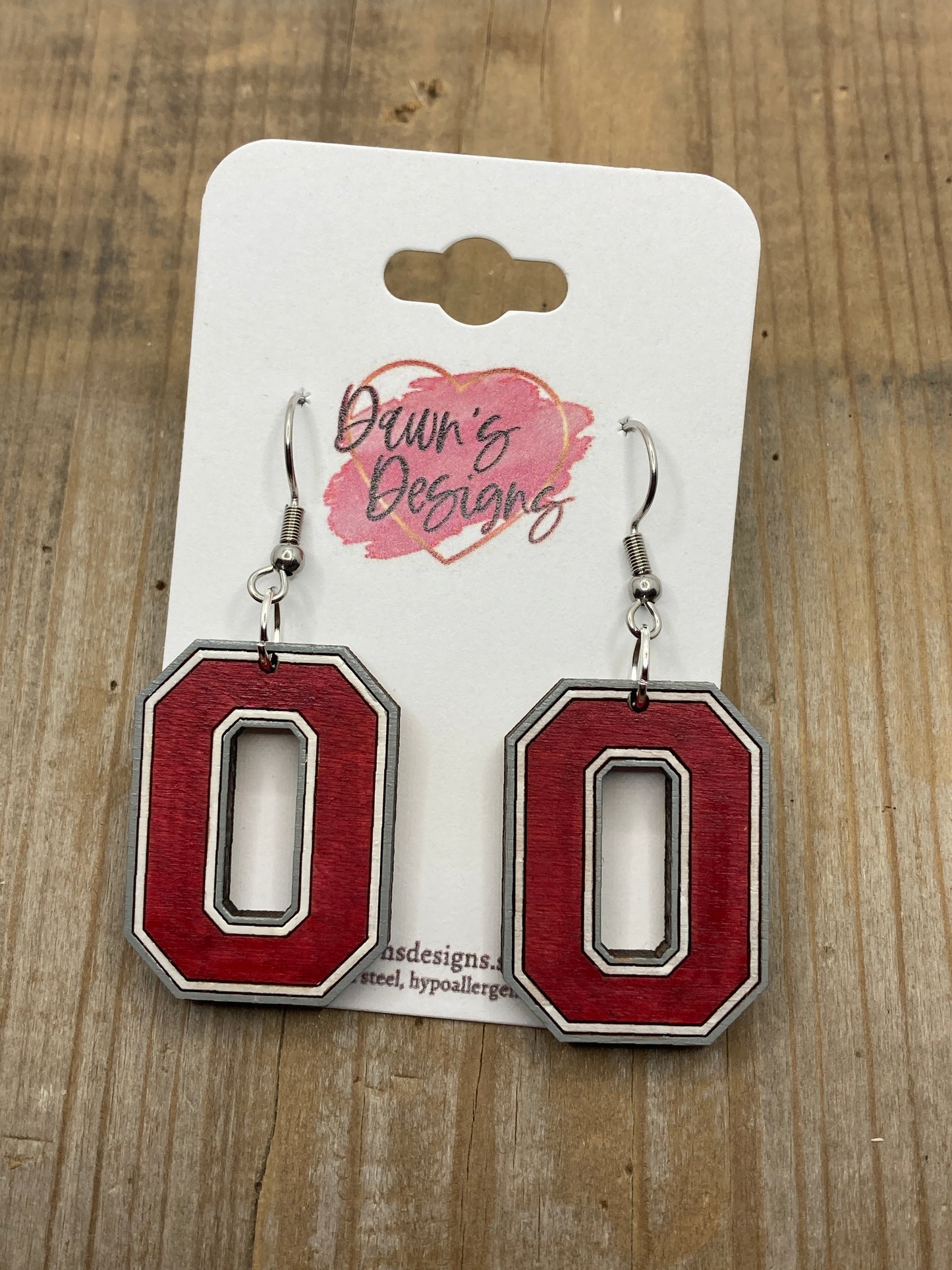 Ohio State Block O Dangle