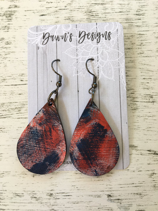 Teardrop Painted Dangle