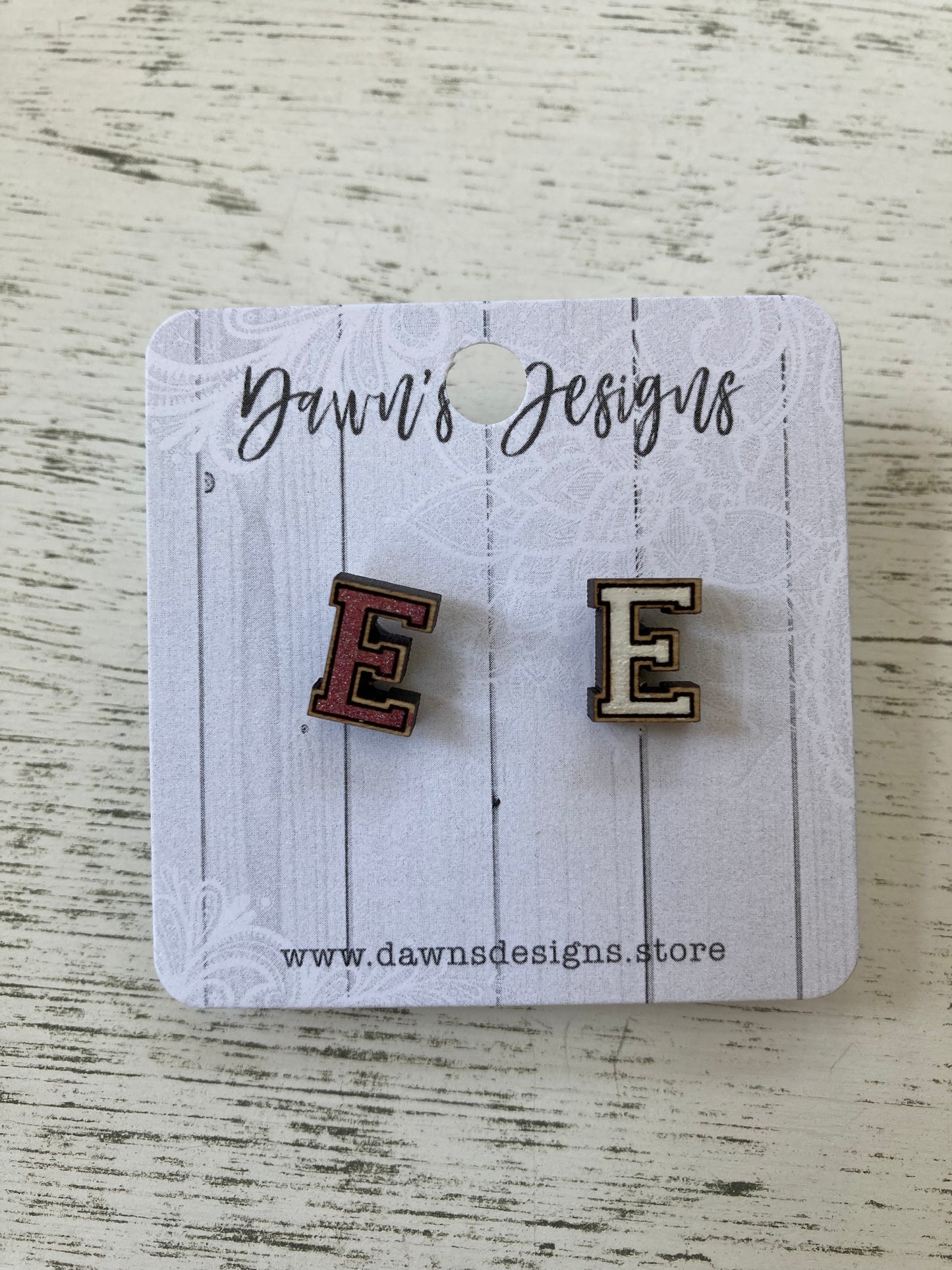 School Letter Studs