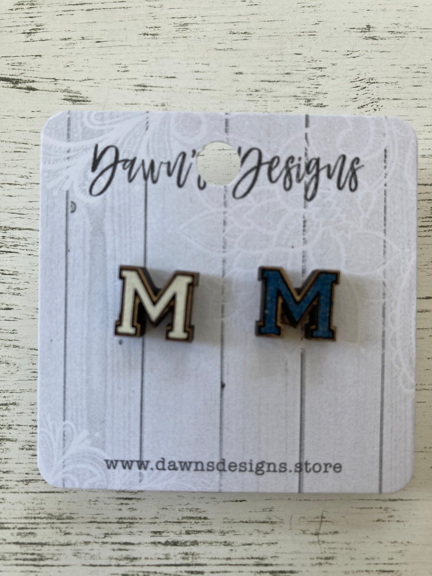 School Letter Studs