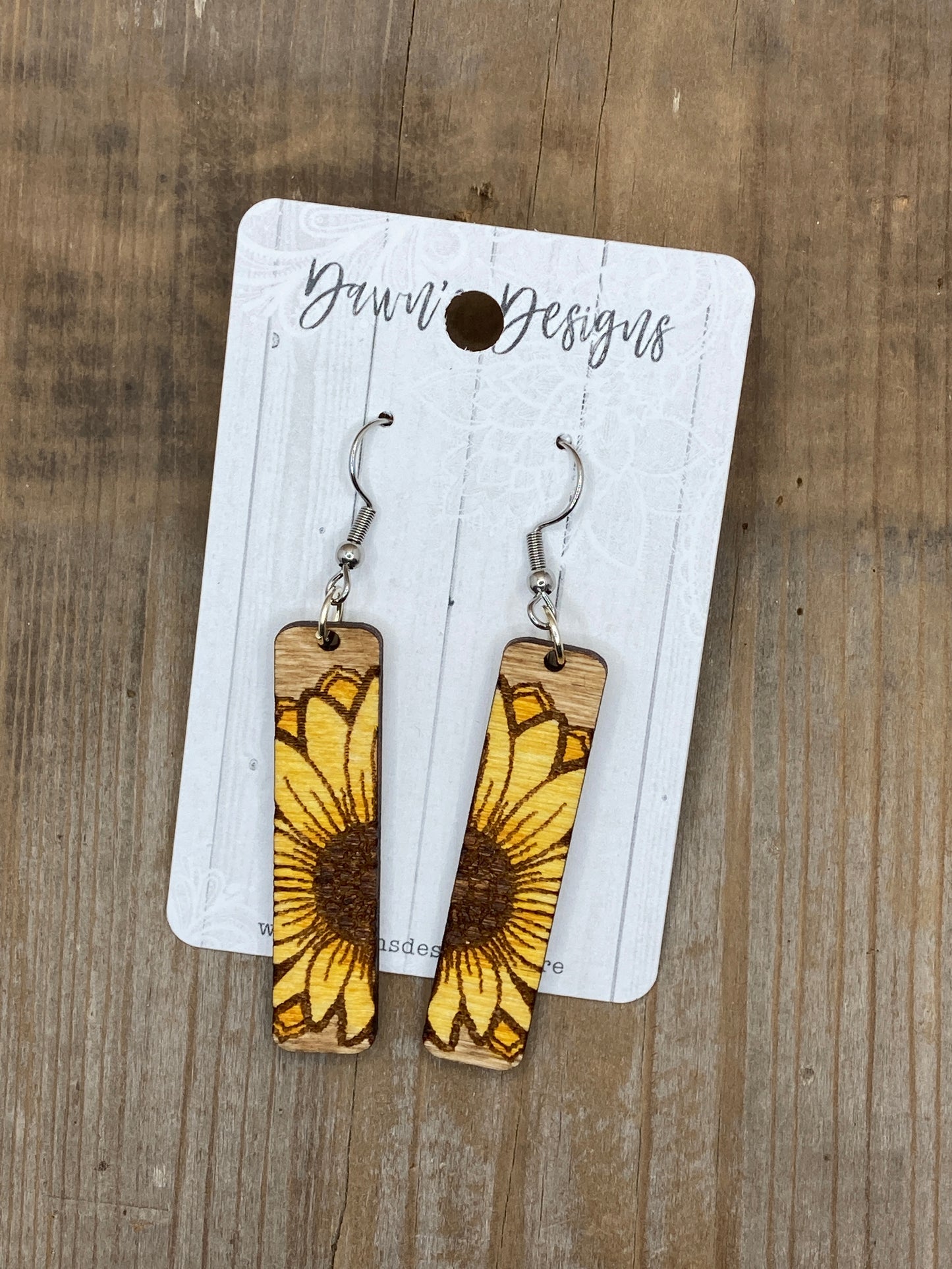 Sunflower Bar Dangles