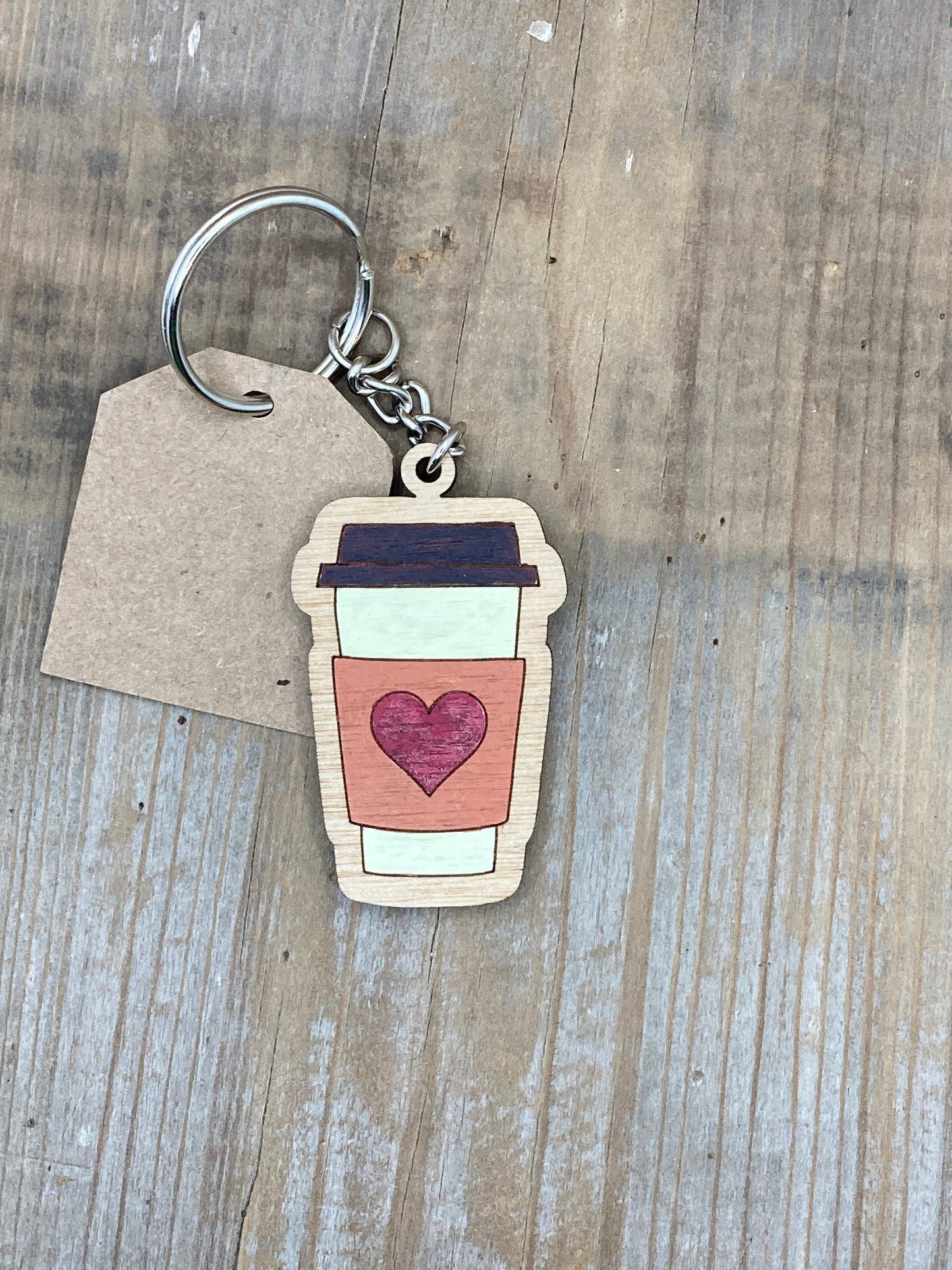 Love Coffee Keychain