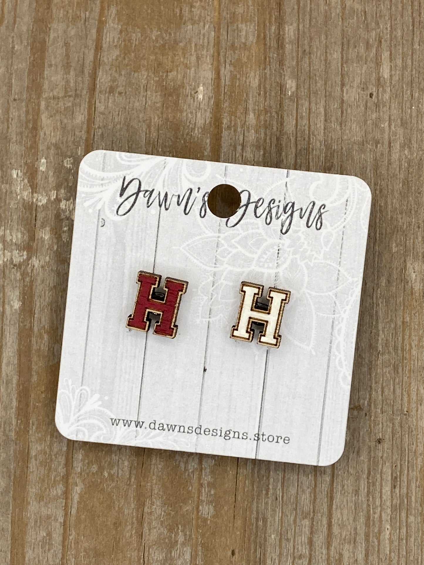 School Letter Studs