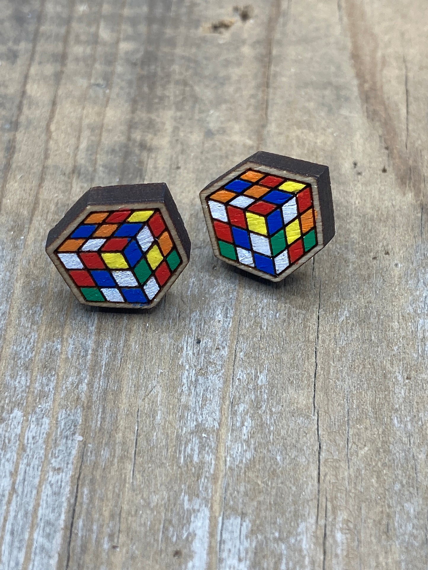 Colored Cube Game Stud