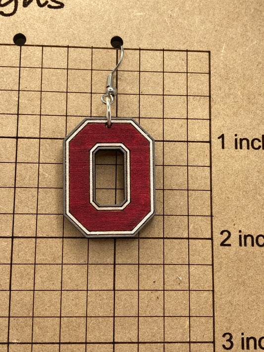 Ohio State Block O Dangle