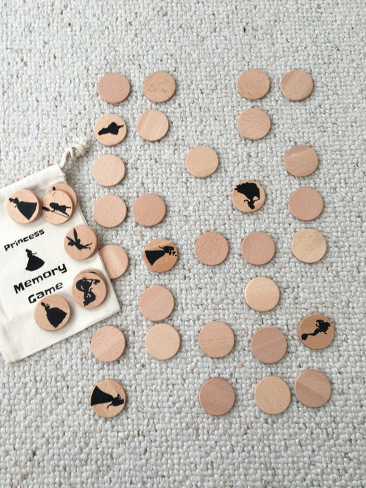 Princess Memory Game with Storage Bag