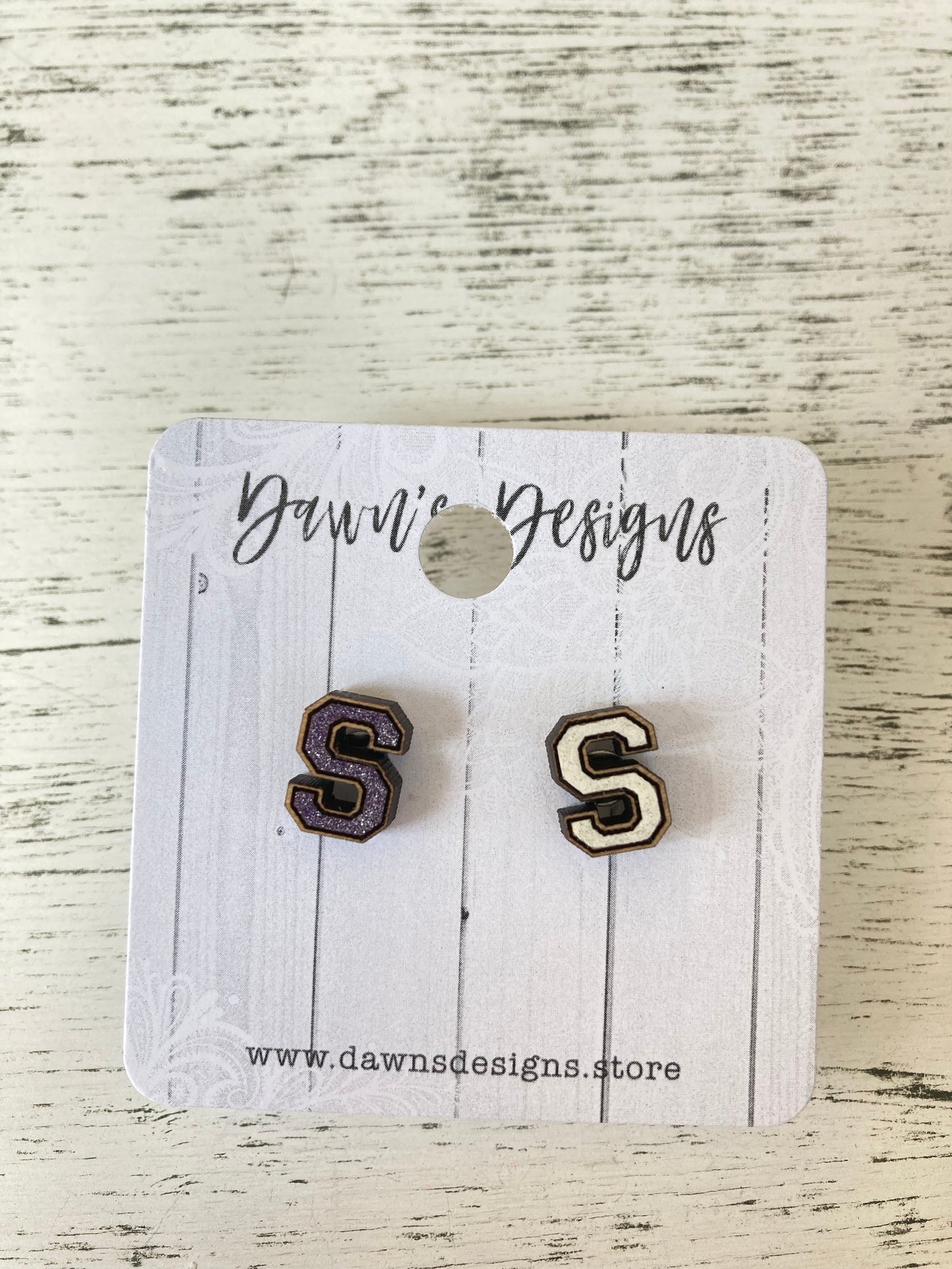 School Letter Studs