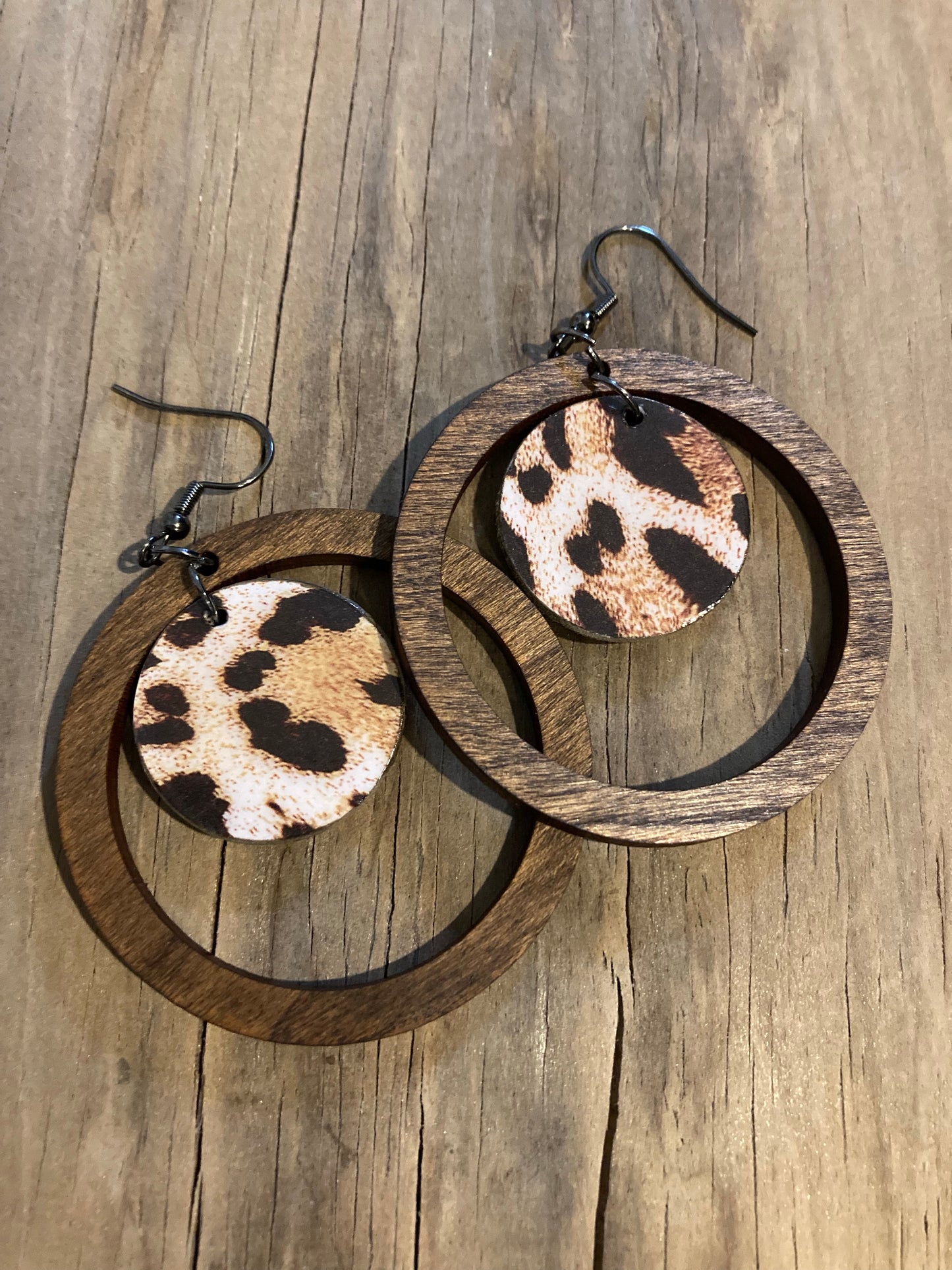 Wood Hoops with Decorative Center - Fall