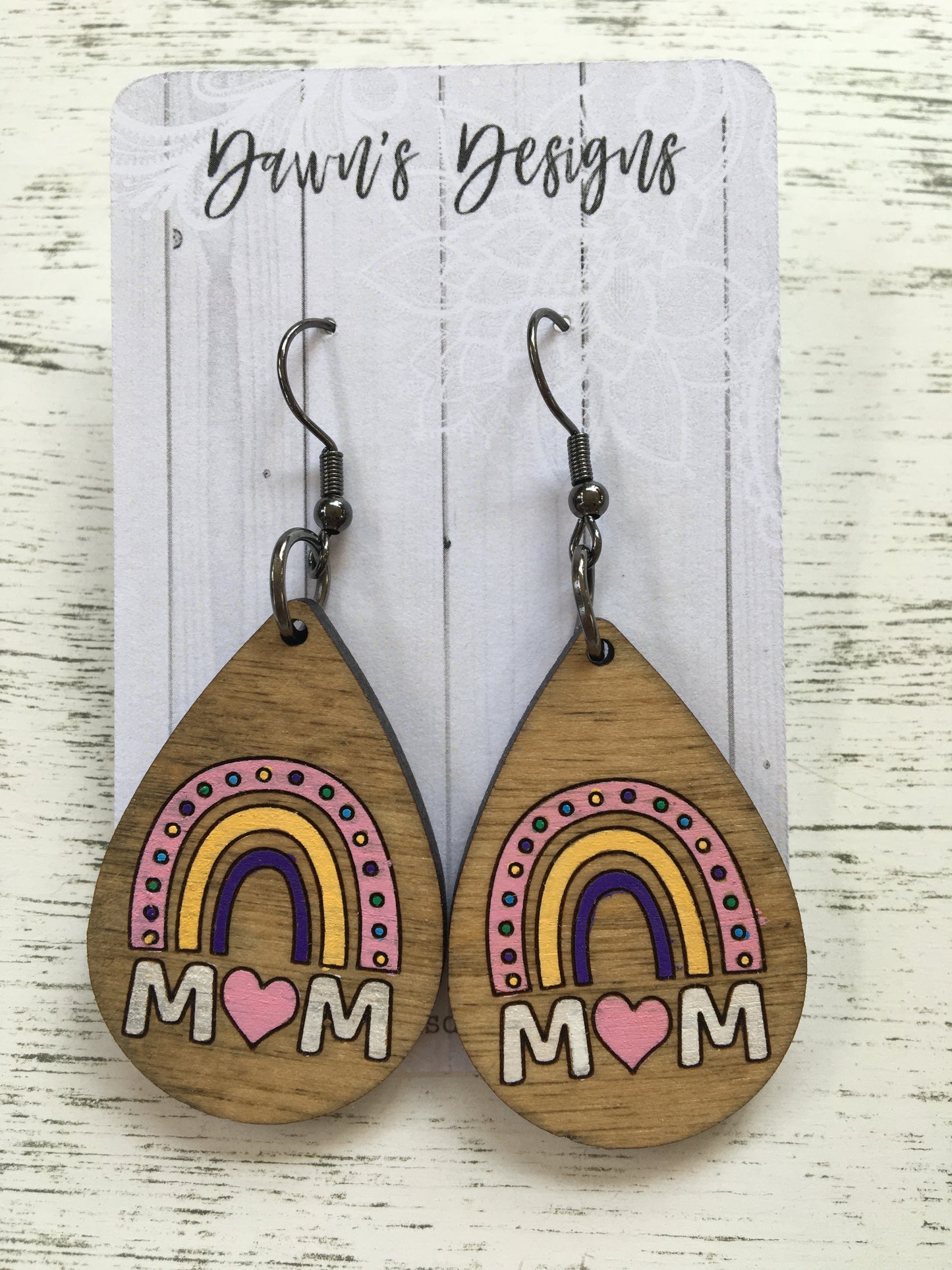 Mom Rainbow Dangles