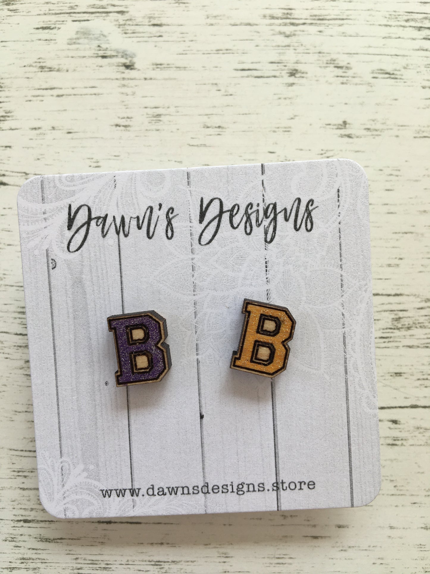 School Letter Studs