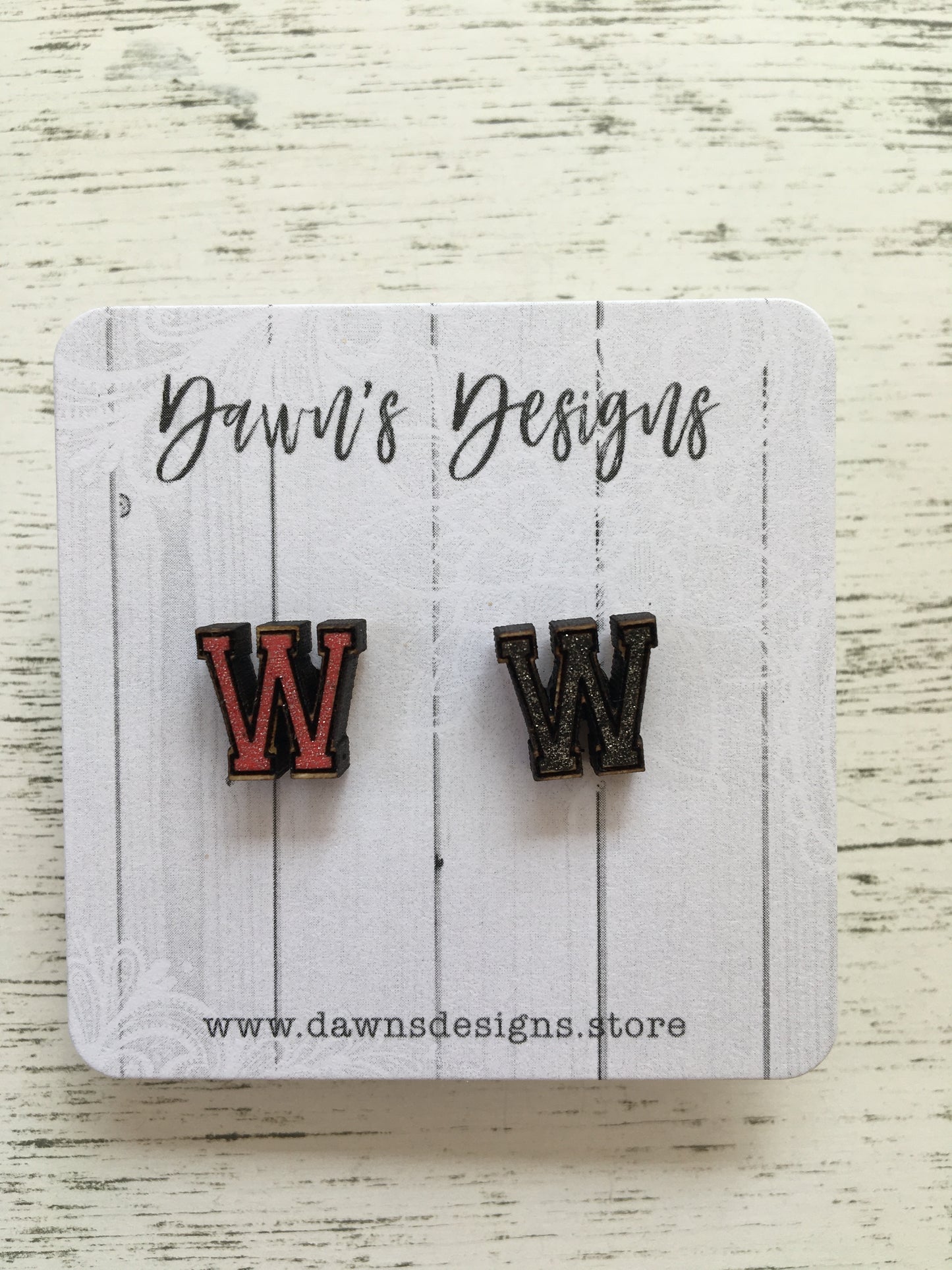 School Letter Studs